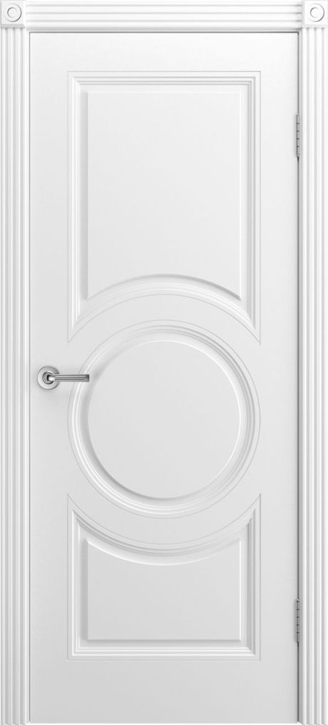 Глухая межкомнатная дверь Адриана-Ф Белый Эмаль (Мильяна)