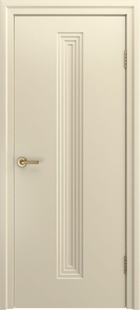 Глухая межкомнатная дверь Каролина-4 Крем Эмаль (Бипи Дорс)