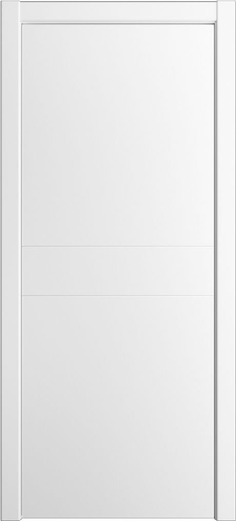 Глухая межкомнатная дверь ID-F Белоснежный Эмаль (Мильяна)