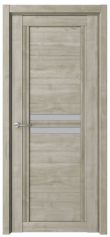 Межкомнатная дверь со стеклом Каролина Графит Soft Touch Стекло мателюкс (ALBERO)