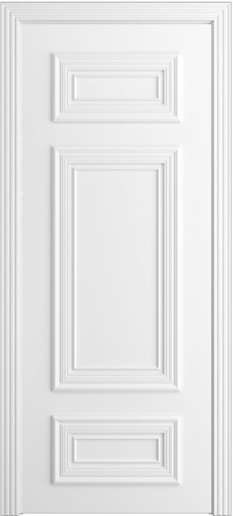 Глухая межкомнатная дверь Сицилия Белоснежный Эмаль (Мильяна)