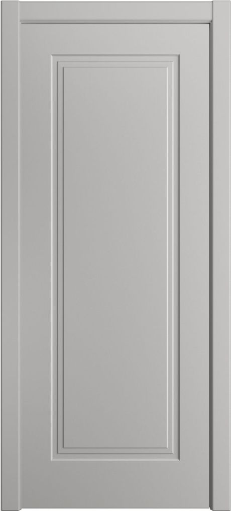 Глухая межкомнатная дверь ID-Челси 1 Грей Эмаль (Мильяна)
