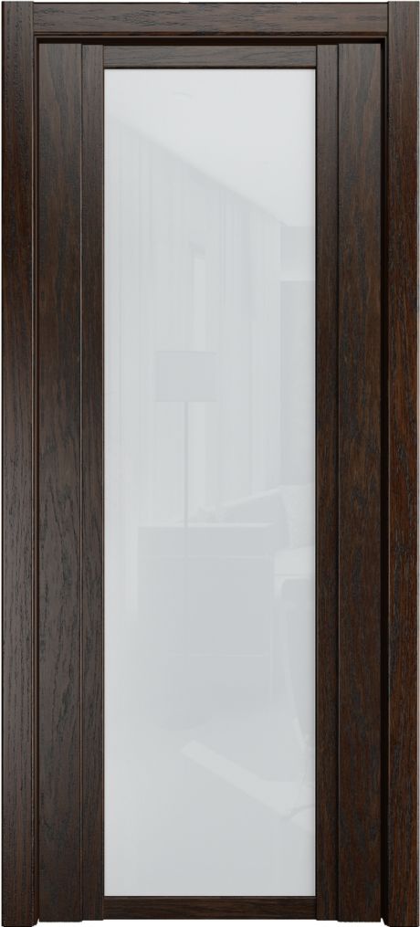 Межкомнатная дверь со стеклом QDO X Дуб коньячный Шпон (Мильяна)