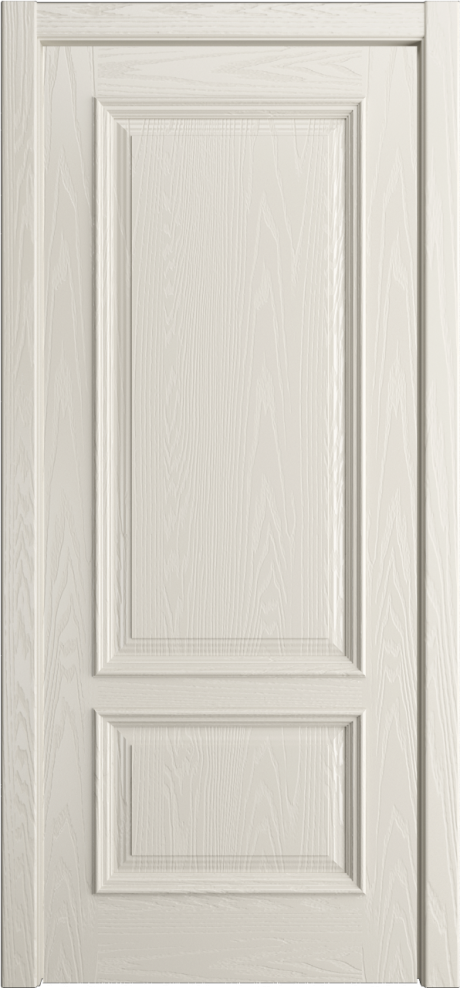 Глухая межкомнатная дверь Версаль-1 Бежевый Шпон (Мильяна)