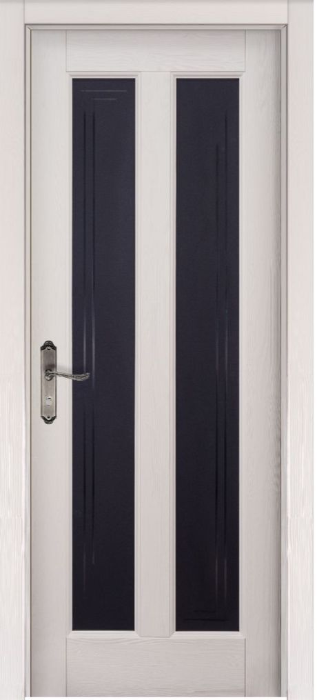 Межкомнатная дверь со стеклом Сорренто Слоновая кость Массив сосны (ОКА)