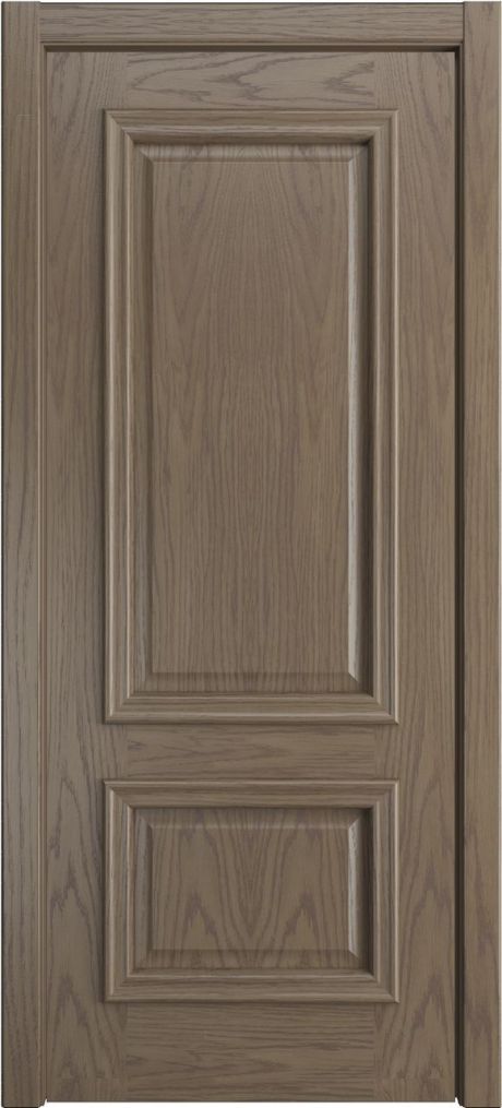 Глухая межкомнатная дверь Бристоль Премиум Дуб грейвуд Шпон (Мильяна)