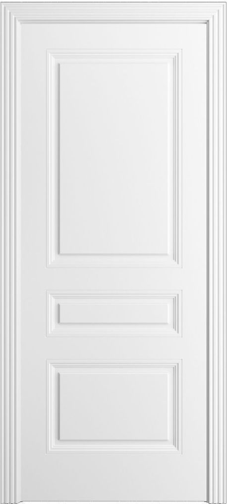 Глухая межкомнатная дверь Манхэттен Белоснежный Эмаль (Бипи Дорс)