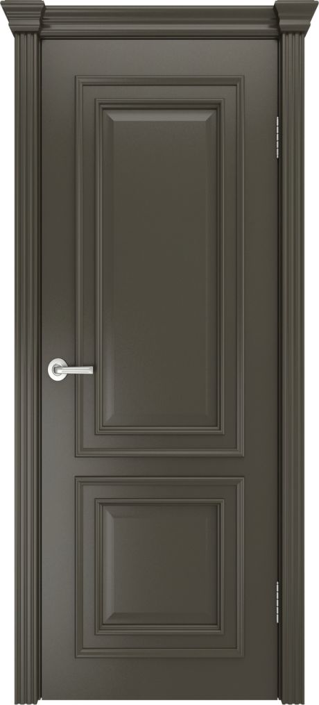Глухая межкомнатная дверь Бристоль Премьера Гриджио Эмаль (Мильяна)