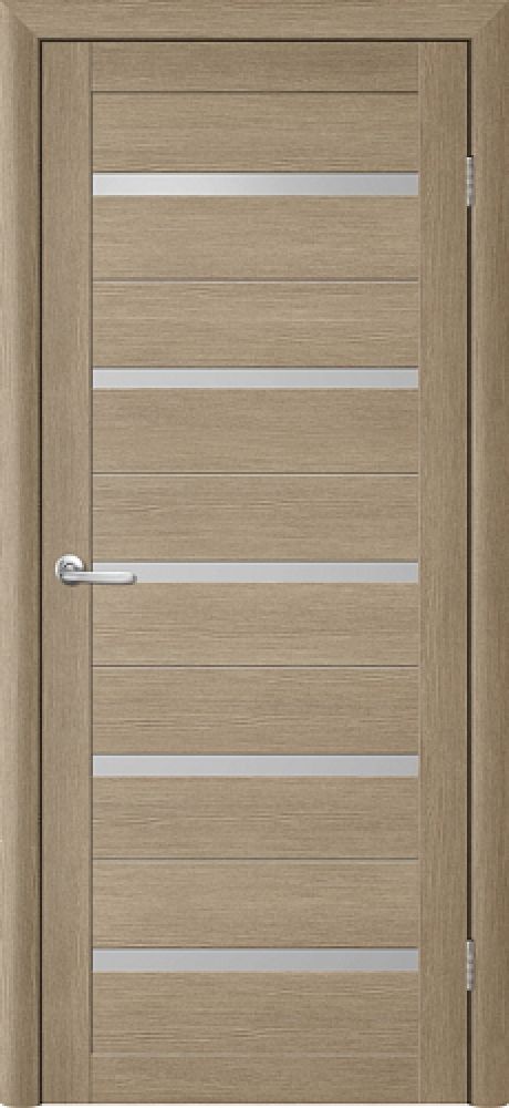 Межкомнатная дверь со стеклом Тренд Т-2 Лиственница латте Eco Tex Стекло мателюкс (ALBERO)