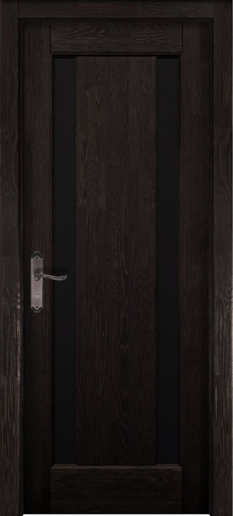 Межкомнатная дверь со стеклом Милан Венге Массив сосны (ОКА)