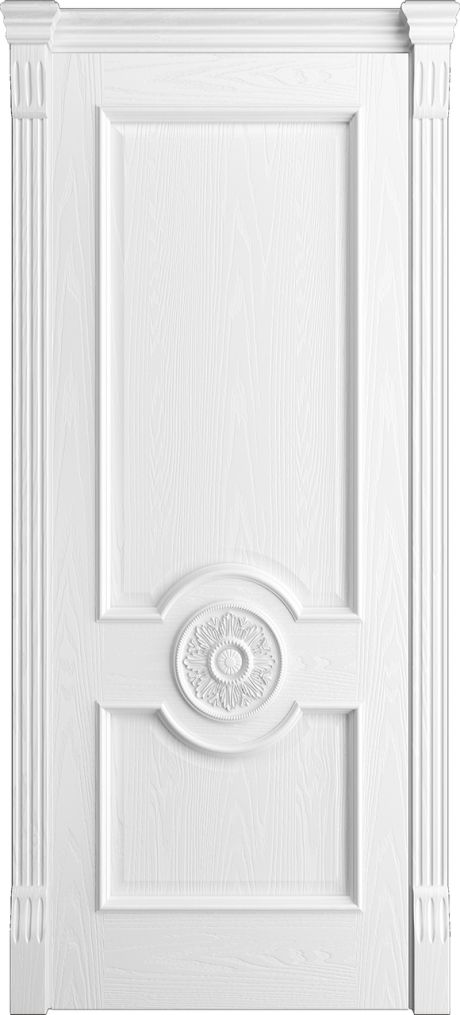 Глухая межкомнатная дверь Портофино Белоснежный Шпон (Бипи Дорс)