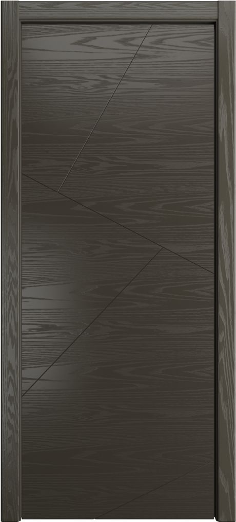 Глухая межкомнатная дверь ID-VL Гриджио Шпон (Мильяна)