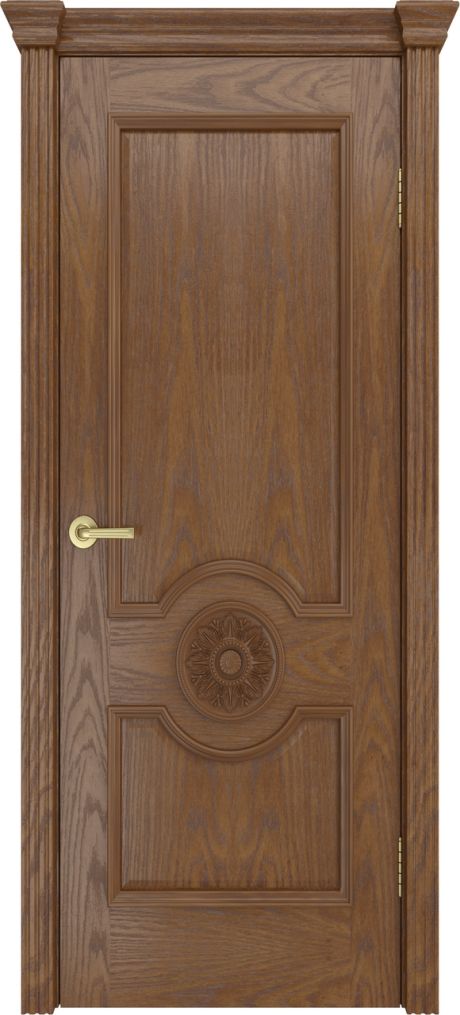 Глухая межкомнатная дверь Портофино Дуб мокко Шпон (Бипи Дорс)