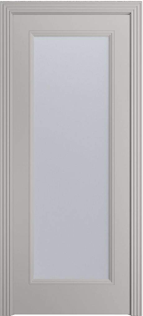 Межкомнатная дверь со стеклом Манхэттен-1 Грей Эмаль (Бипи Дорс)