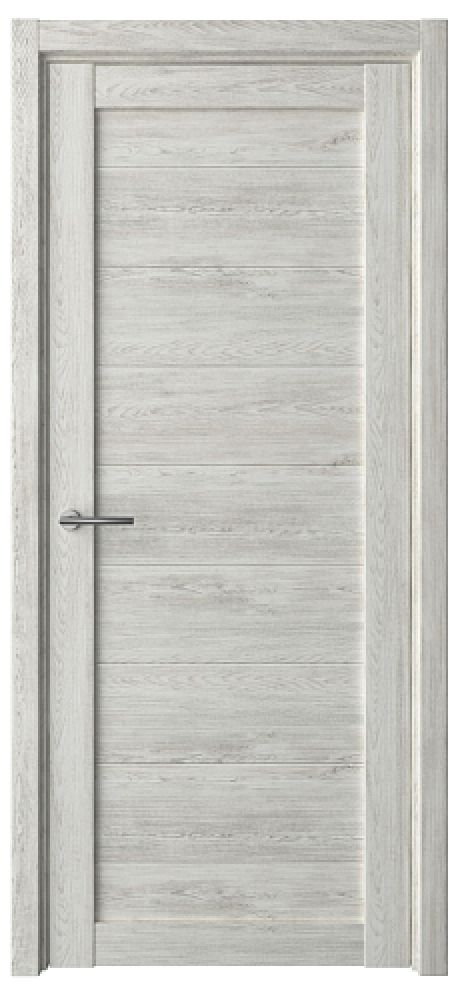 Глухая межкомнатная дверь Мюнхен ширина 60 см Дуб нордик Эко-шпон (ALBERO)