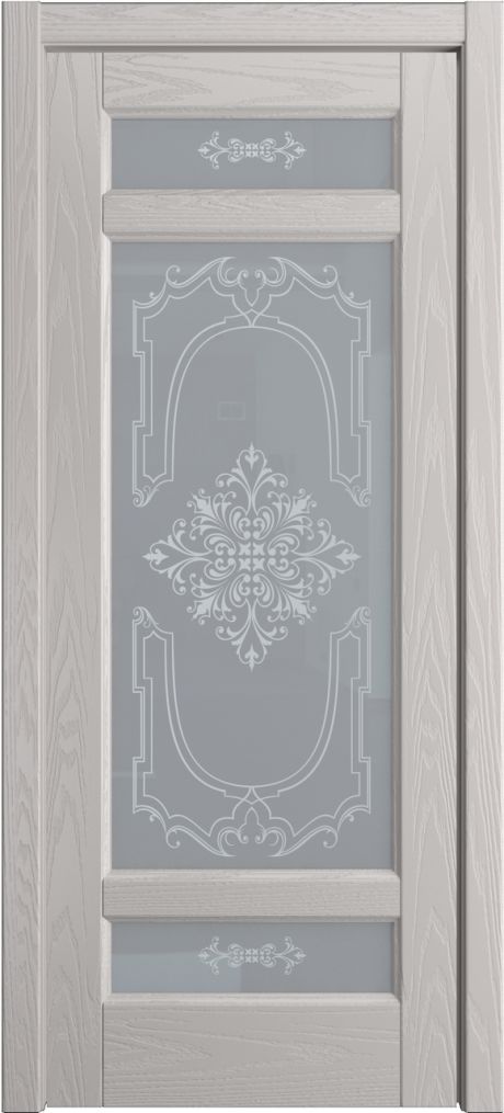 Межкомнатная дверь со стеклом Клариса Агат Шпон (Мильяна)