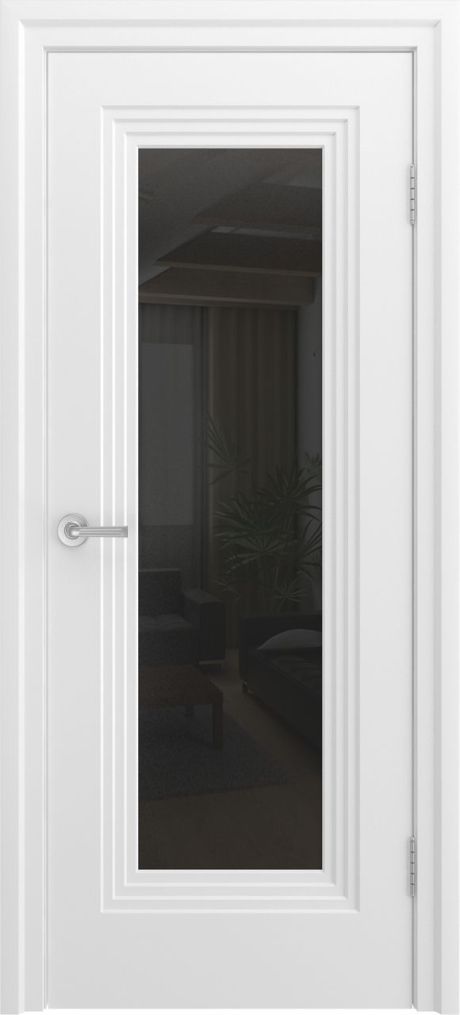 Межкомнатная дверь со стеклом Каролина-1 Белый Эмаль (Бипи Дорс)