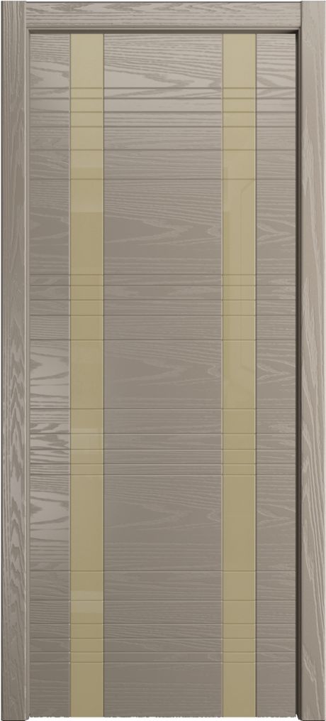 Межкомнатная дверь со стеклом ID-D Латте Шпон (Мильяна)