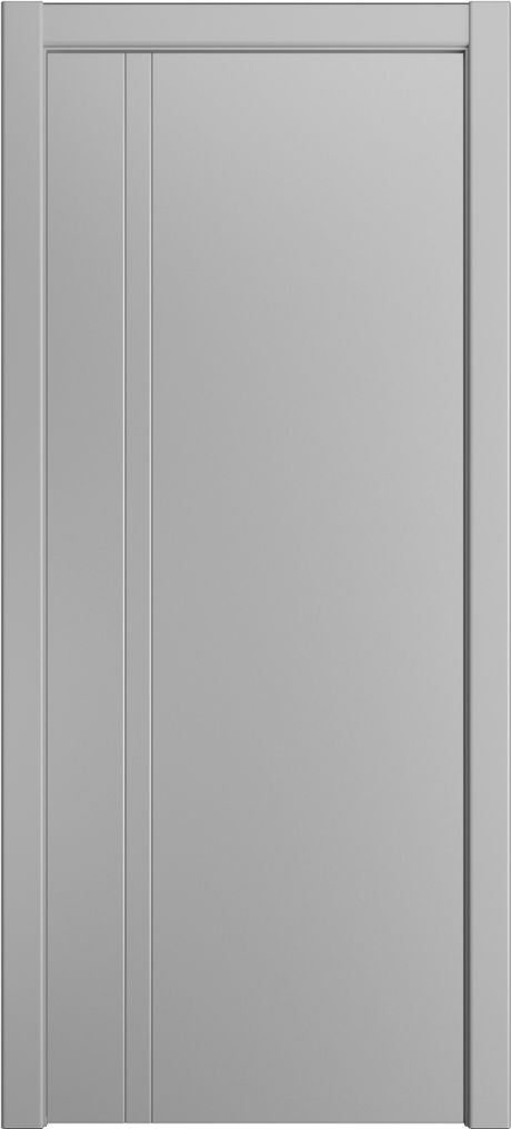 Глухая межкомнатная дверь ID-Y Светло серая Эмаль (Мильяна)
