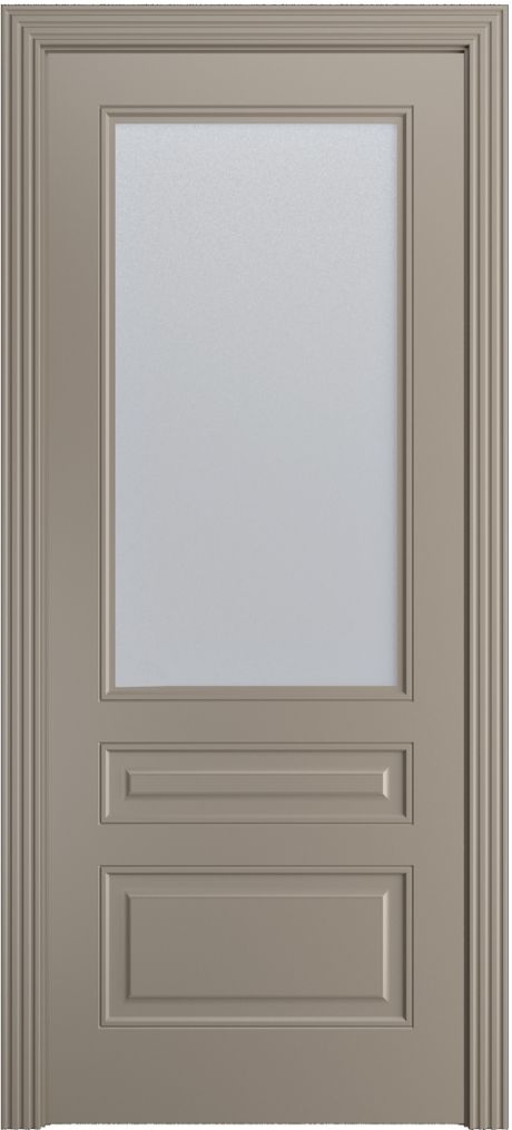 Межкомнатная дверь со стеклом Бьянка Латте Эмаль (Бипи Дорс)