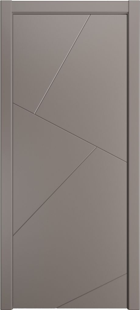 Глухая межкомнатная дверь ID-VL Темно-серый Эмаль (Мильяна)