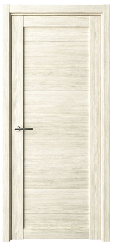 Глухая межкомнатная дверь Мюнхен ширина 90 см Белый кипарис Эко-шпон (ALBERO)