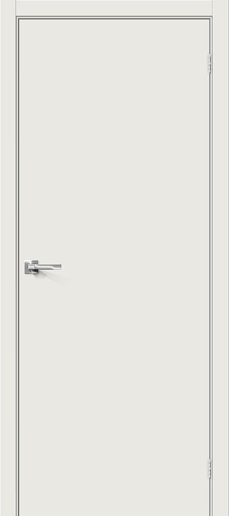 Межкомнатная дверь глухая Гост-0 Л-14 (Белый) (BRAVO)