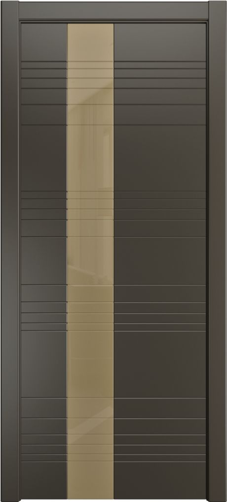 Межкомнатная дверь со стеклом ID-HL Гриджио Эмаль (Мильяна)