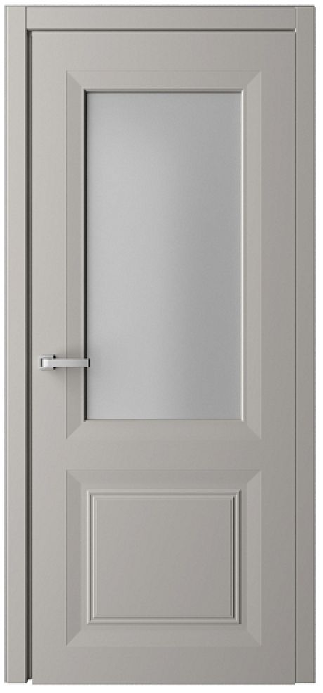 Межкомнатная дверь со стеклом СтильБогема Серый Эмаль Стекло мателюкс (ALBERO)