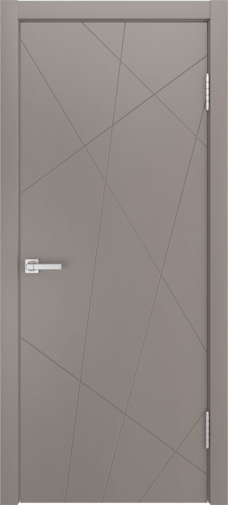 Глухая межкомнатная дверь ID-N Темно-серый Эмаль (Мильяна)