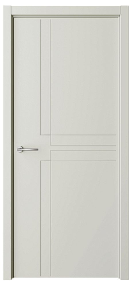 Глухая межкомнатная дверь Геометрия-3 Латте Эмаль (ALBERO)