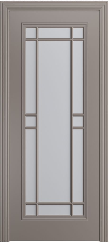 Межкомнатная дверь со стеклом Бьянка-1.1 Темно-серый Эмаль (Бипи Дорс)