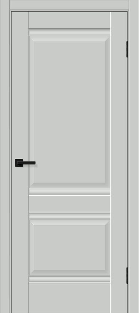 Межкомнатная дверь глухая Прима-2 Grey Silk (BRAVO)