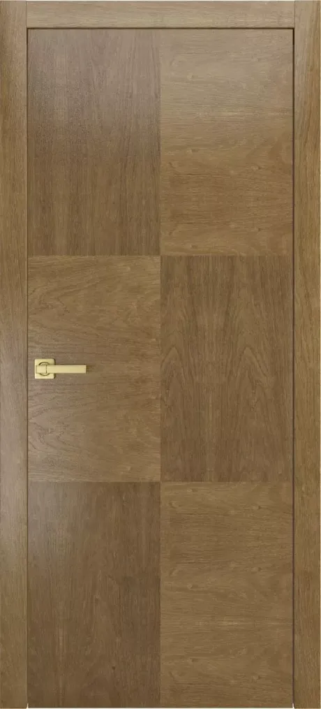 Глухая межкомнатная дверь Некст Дуб янтарь Шпон (Мильяна)