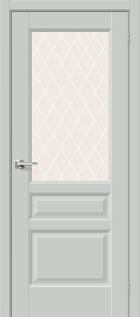 Неоклассик-35 Grey Matt White Сrystal 200*90
